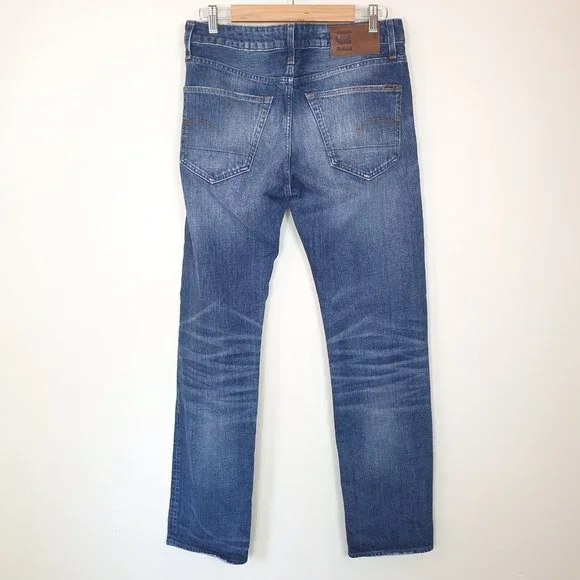 G-Star Raw Men's Jeans W 31 L 34 Blue Straight Leg Reg Fit 3301 GOOD CONDITION - Picture 5 of 10